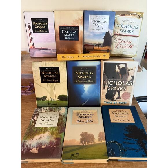 Huge Lot of 11 Nicholas Sparks Hardcover Books Some NEW! EVERY BREATH TWO BY TWO - Picture 1 of 14